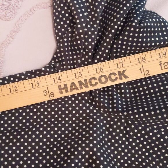 Capri Pants Black White Cotton Stretchy Dots 12 - Picture 8 of 9